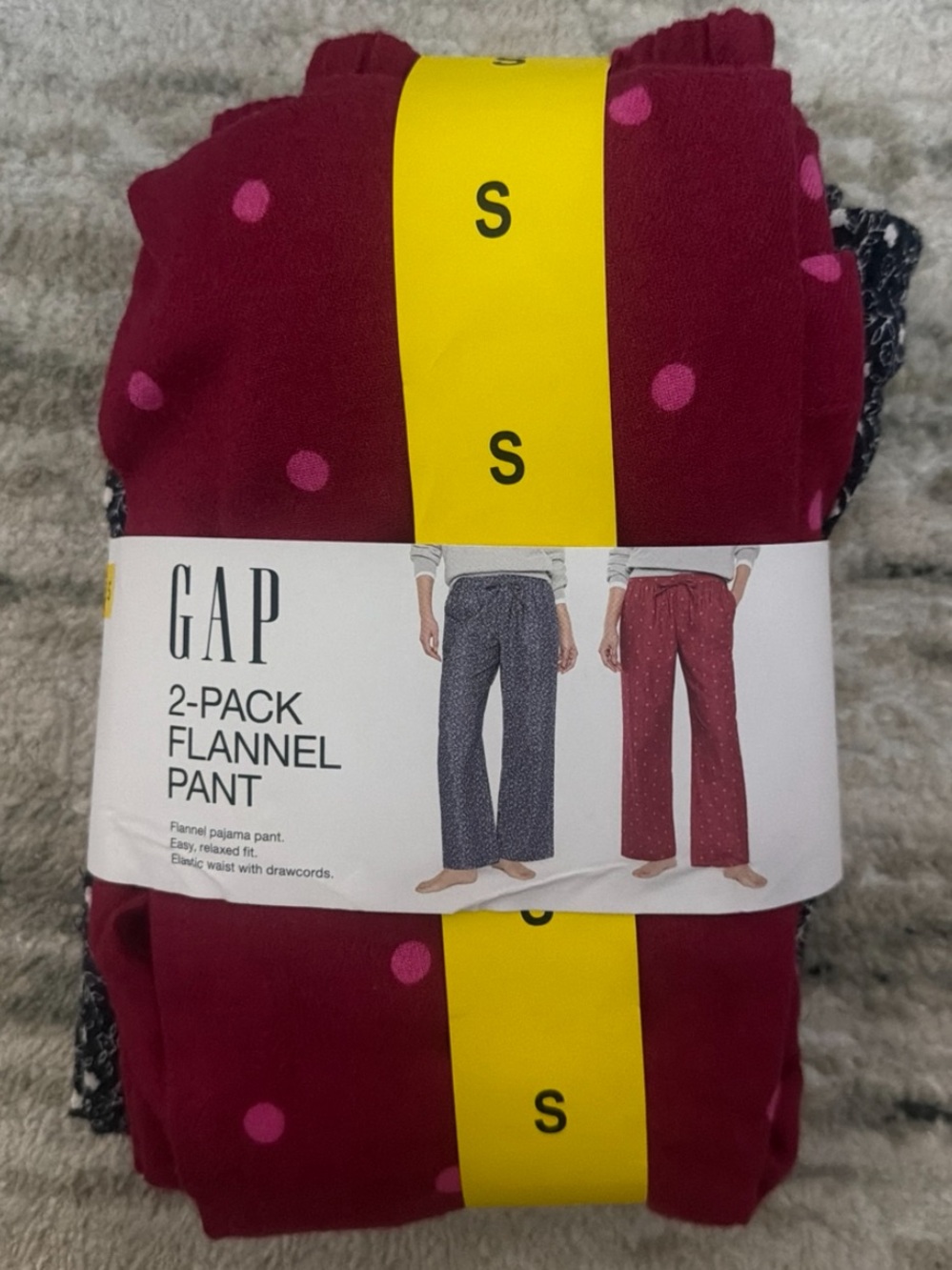 Gap Women's 2-Pack Flannel Pajama Pants - Relaxed Fit - Small S